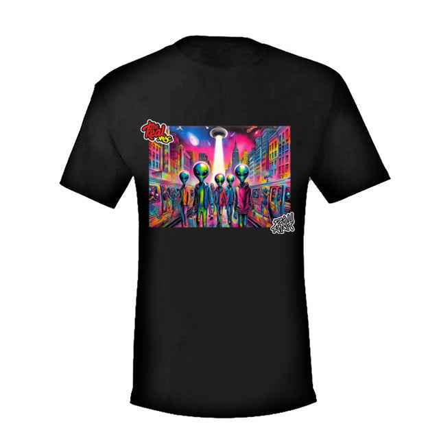 "Aliens disco" - NYC Street Art T-Shirt