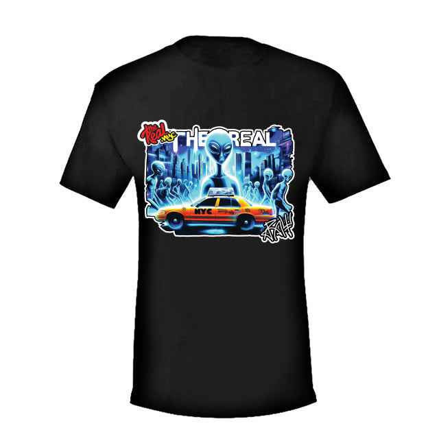 "Aliens in blue" NYC Street Art T-Shirt