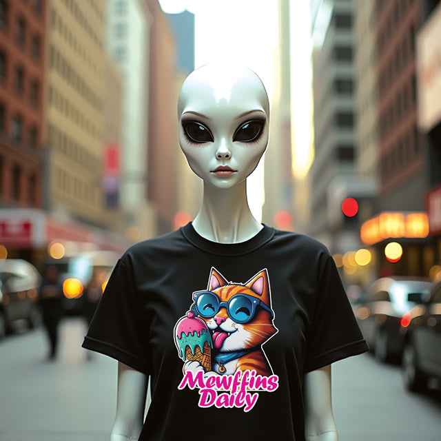"Mewffins daily" - Catlover's T-Shirt