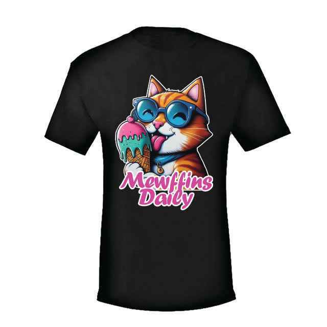 "Mewffins daily" - Catlover's T-Shirt