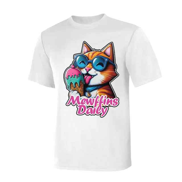 "Mewffins daily" - Catlover's T-Shirt