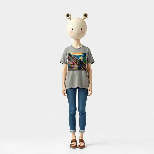 Edvard Munch's "The Scream" Parody T-Shirt