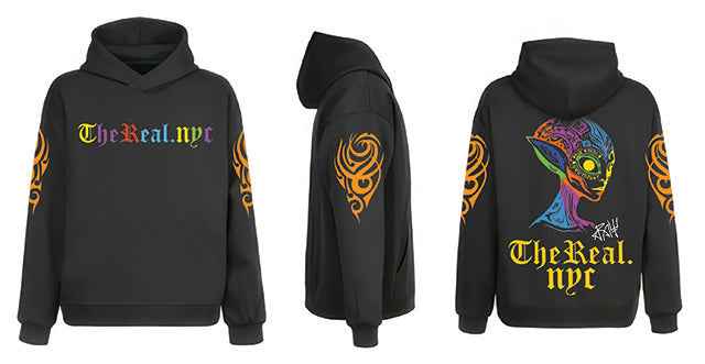 TheReal.NYC Signature Edition Black Hooded Sweatshirt