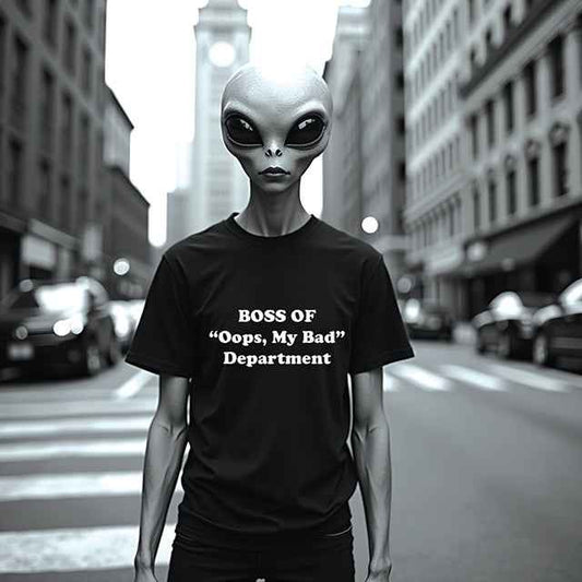 BOSS Of "Oops, My Bad" Department - T-Shirt For Office Staff Gifts