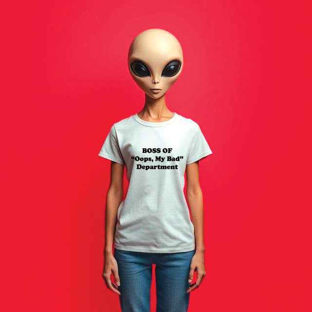 BOSS Of "Oops, My Bad" Department - T-Shirt For Office Staff Gifts
