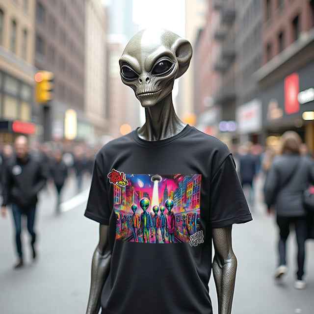 "Aliens disco" - NYC Street Art T-Shirt