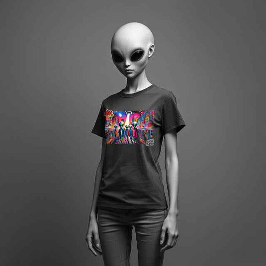 "Aliens disco" - NYC Street Art T-Shirt