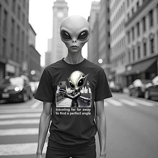"Photographer from far far away" - T-Shirt for photographer