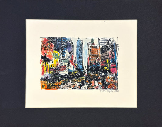 Original Painting "Times Square, rainy day"

