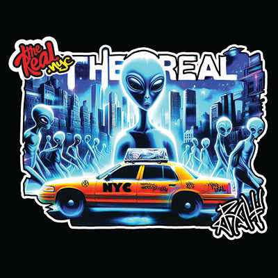 "Aliens in blue" NYC Street Art T-Shirt
