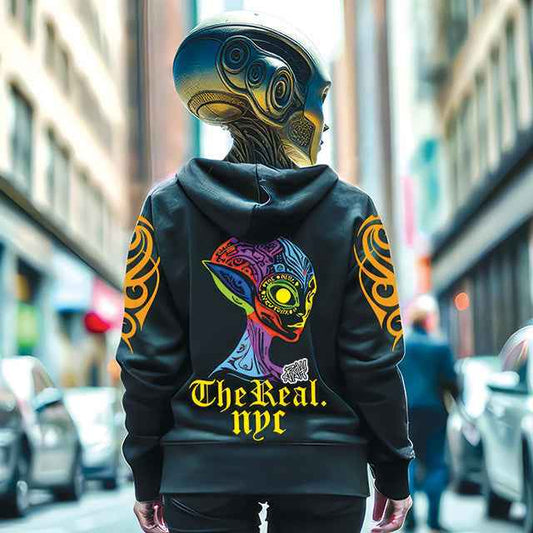 TheReal.NYC Signature Edition Black Hooded Sweatshirt