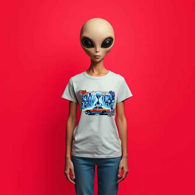 "Aliens in blue" NYC Street Art T-Shirt