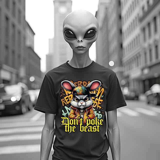 "Don't poke the beast" - Graffiti T-Shirt