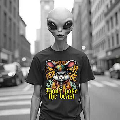 "Don't poke the beast" - Graffiti T-Shirt