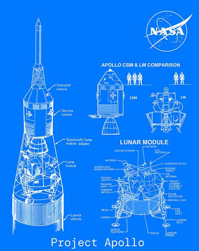 Space Shuttle Orbiter Blueprint Tee  - Orbital Blueprints Collection