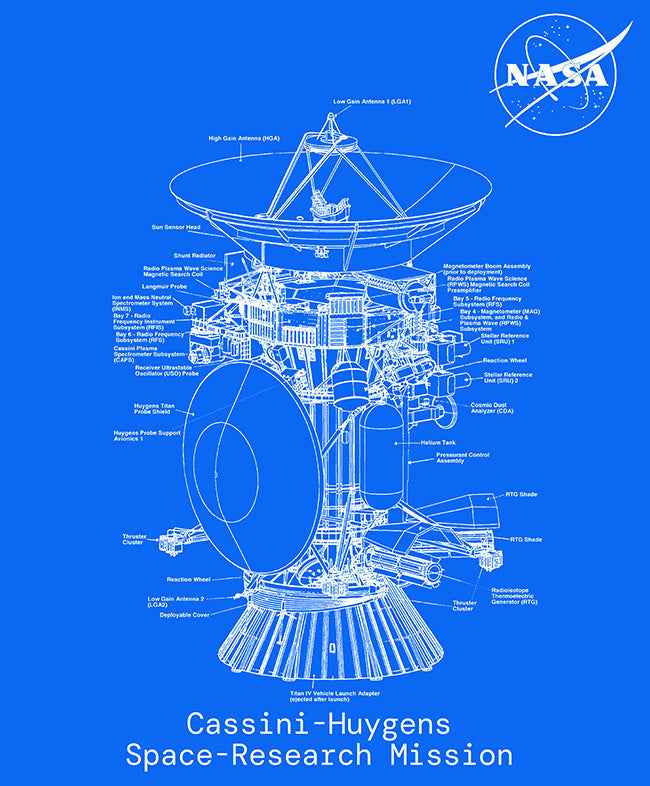 Project Apollo Blueprint Tee - Orbital Blueprints Collection