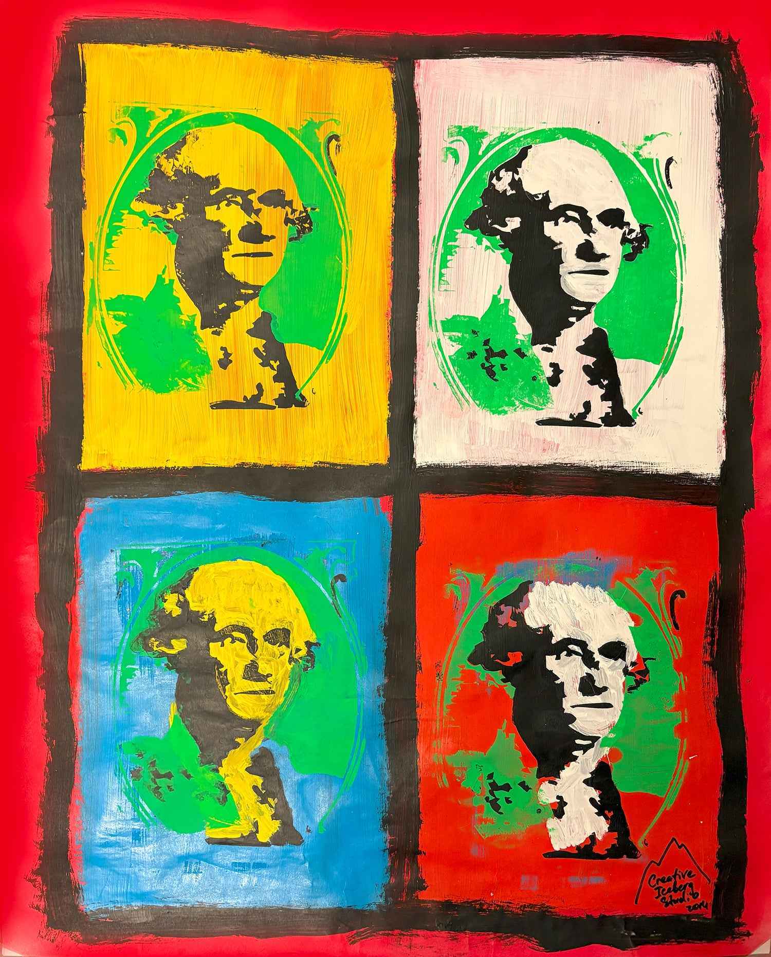 Painting "George Goes Pop"
