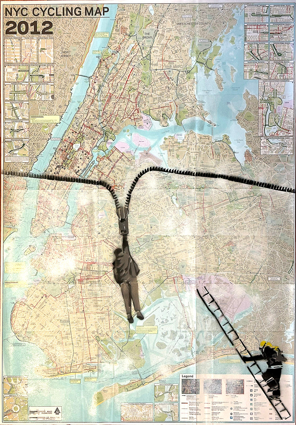 Original Street Art Poster "Hang In There"