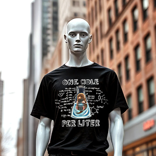 One Mole Per Liter - Funny T-Shirt. Gift for everyone who love science