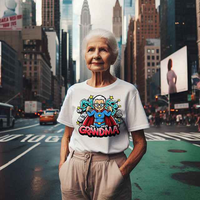 The Best Grandma Hero T-Shirt, gift for Grandmother