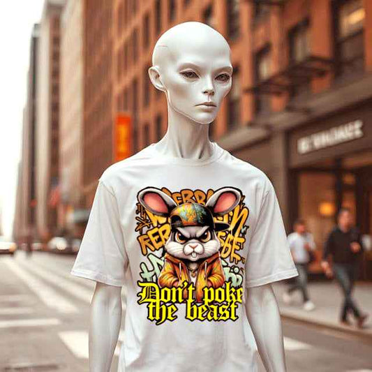 "Don't poke the beast" - Graffiti T-Shirt